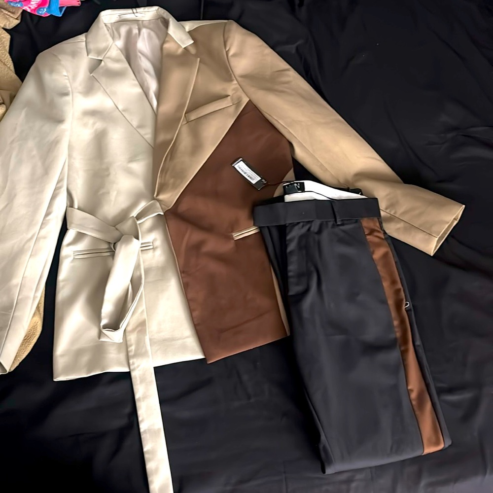 Brown and Tan Suit Never Worn